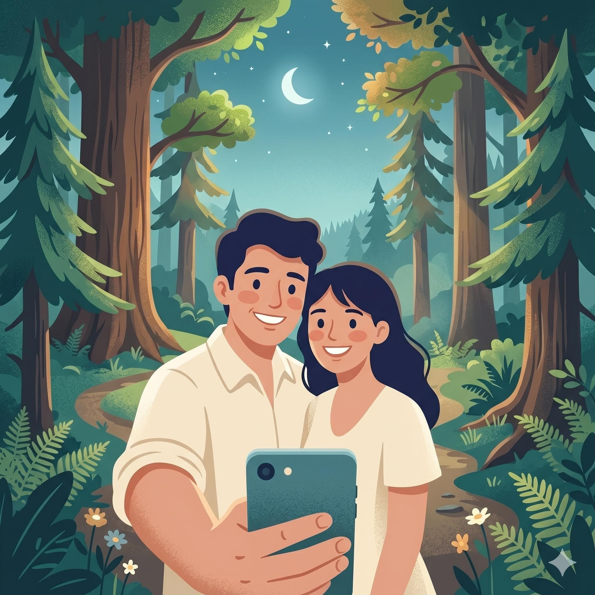 Selfie de pareja